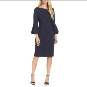 Eliza J Elegant Navy Blue Women's Dress